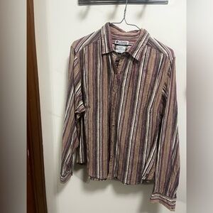 Columbia stripped button down